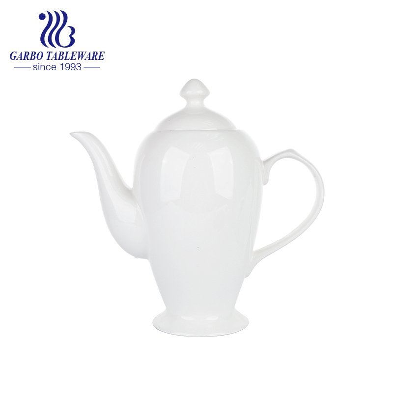 New bone china vintage teapot with lid custom restaurant dinnerware