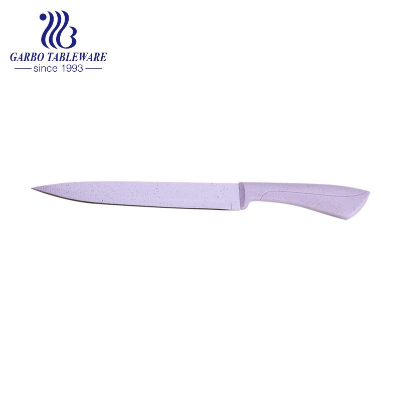 8 inch Spraying Technology Customized Logo Professional Kitchen Slicer Knife