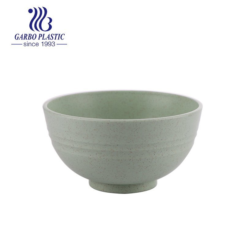 4.5inch classical round purple healthy wheat straw plastic rice noddles bowl with factory cheap price