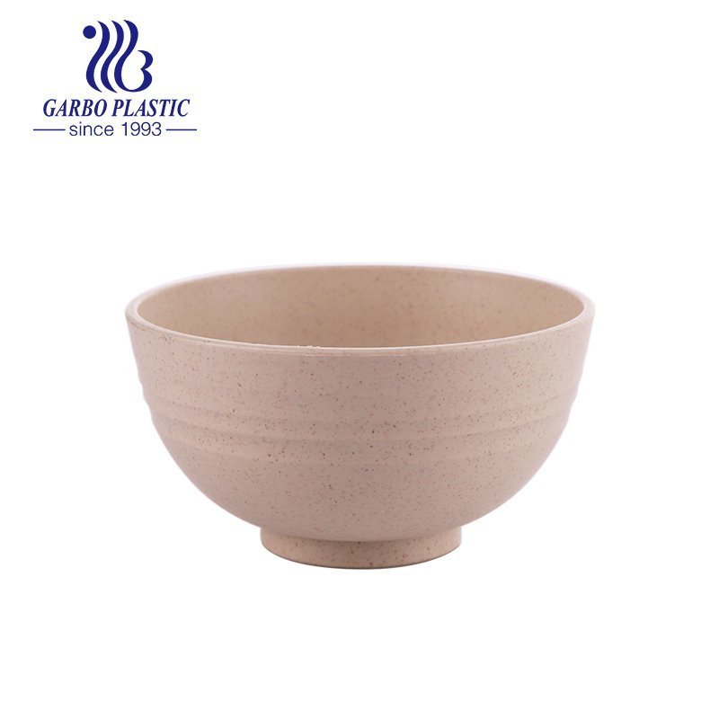 4.5inch round classical unbreakable eco-friendly healthy plastic cereal pink sweet salad bowl