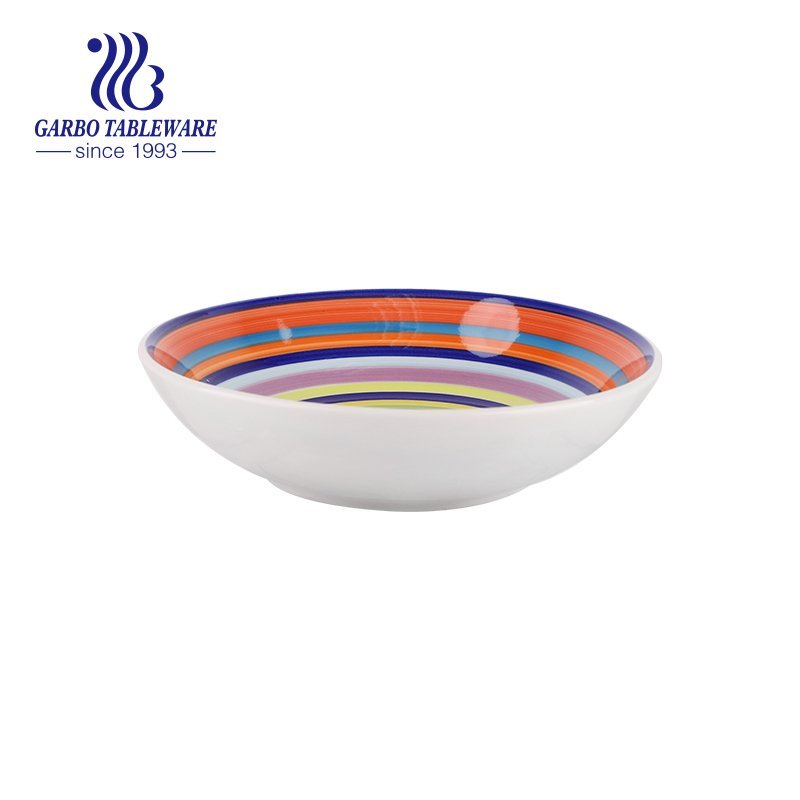 New rainbow series of 720ml stoneware bowl for wholesale