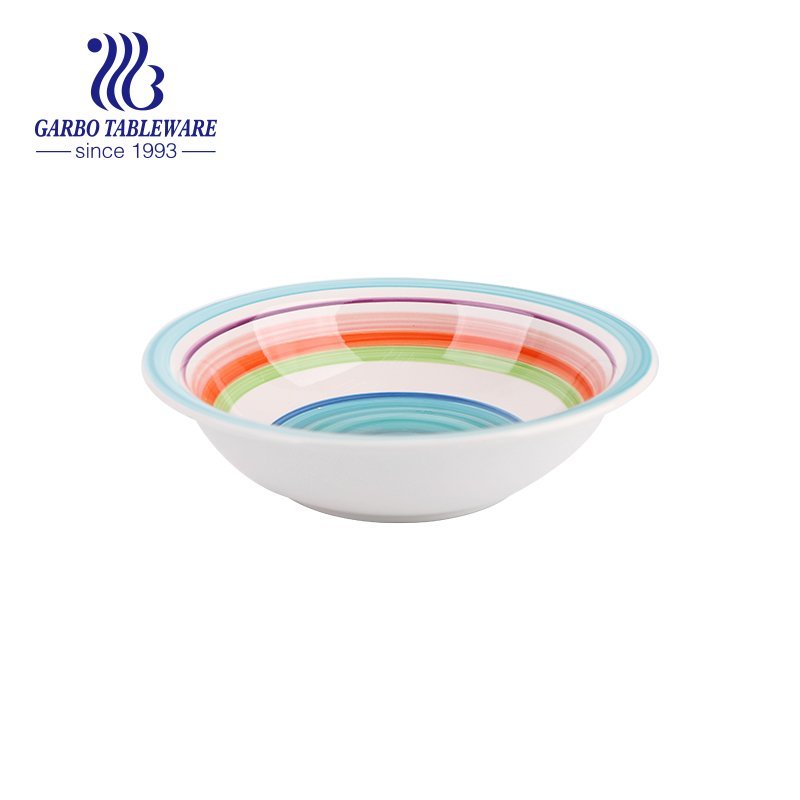 New rainbow series of 720ml stoneware bowl for wholesale