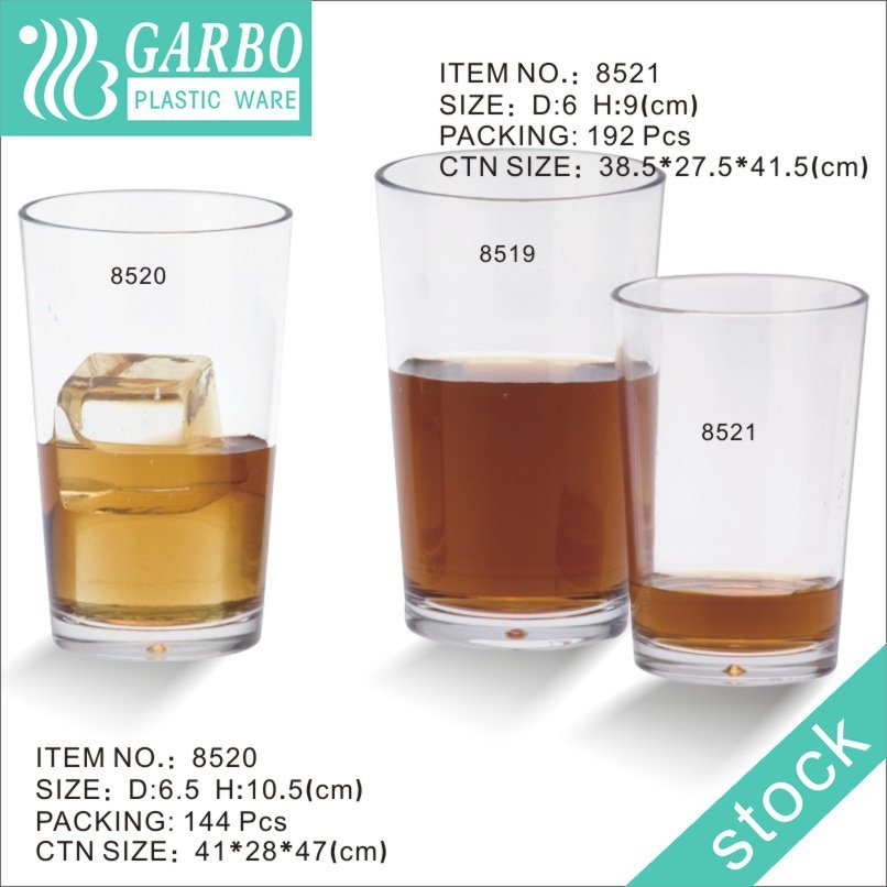 Promotion cheap unbreakable 4oz transparent polycarbonate spirits glass cup