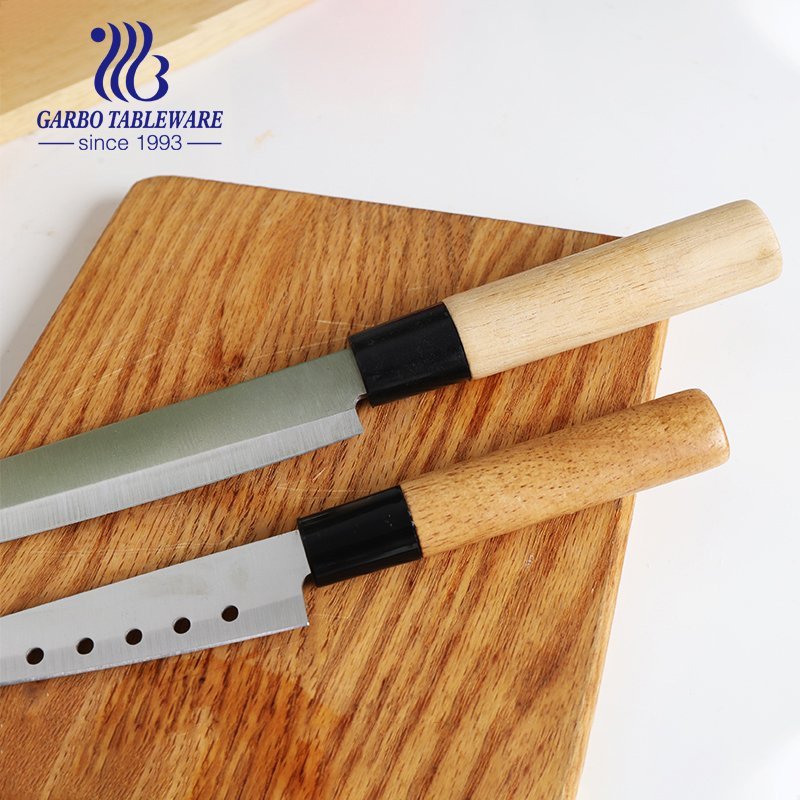 5 inch Customzied Logo Hand Pressed 420 Stainless Steel Kitchen Steak Knife With Wooden Handle