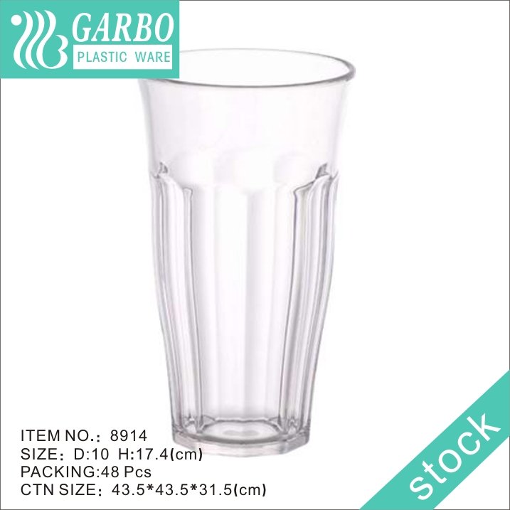 Garbo factory 18oz 500ml transparent polycarbonate water drinking cup