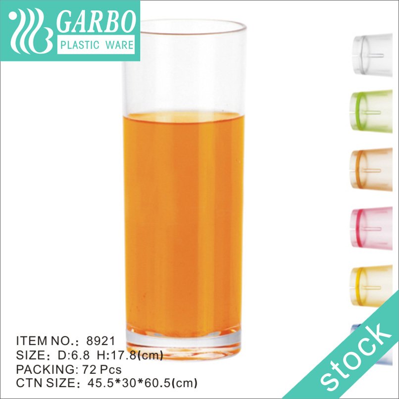 20oz classic shape transparent PC beer glass for restaurant