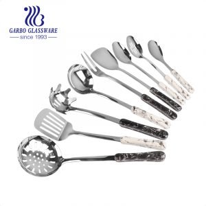 Marble handle cutlery set