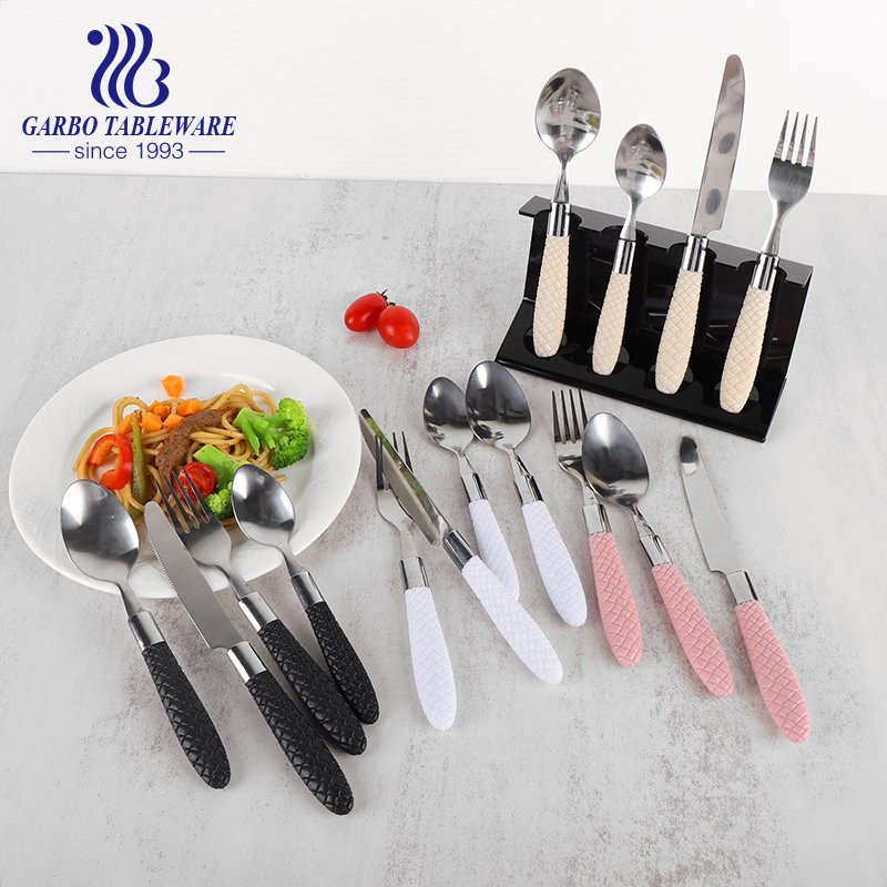 Eco-friendly And Healthy Stainless Steel Fork With White PP Handle Ideal for Travel Lunch Box and Camping