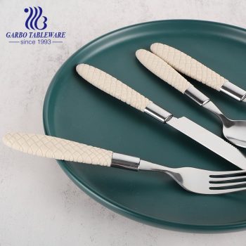 Eco-friendly And Healthy Stainless Steel Fork With White PP Handle Ideal for Travel Lunch Box and Camping