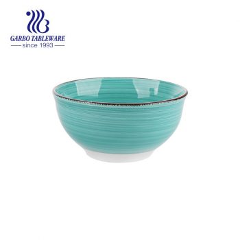 Ceramic handpainted bowl with capacity of 360ml for wholesale