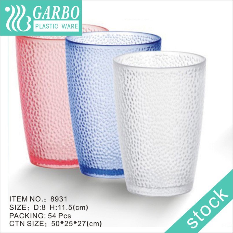 Factory direct round shape 300ml daily use polycarbonate drinking glass cup