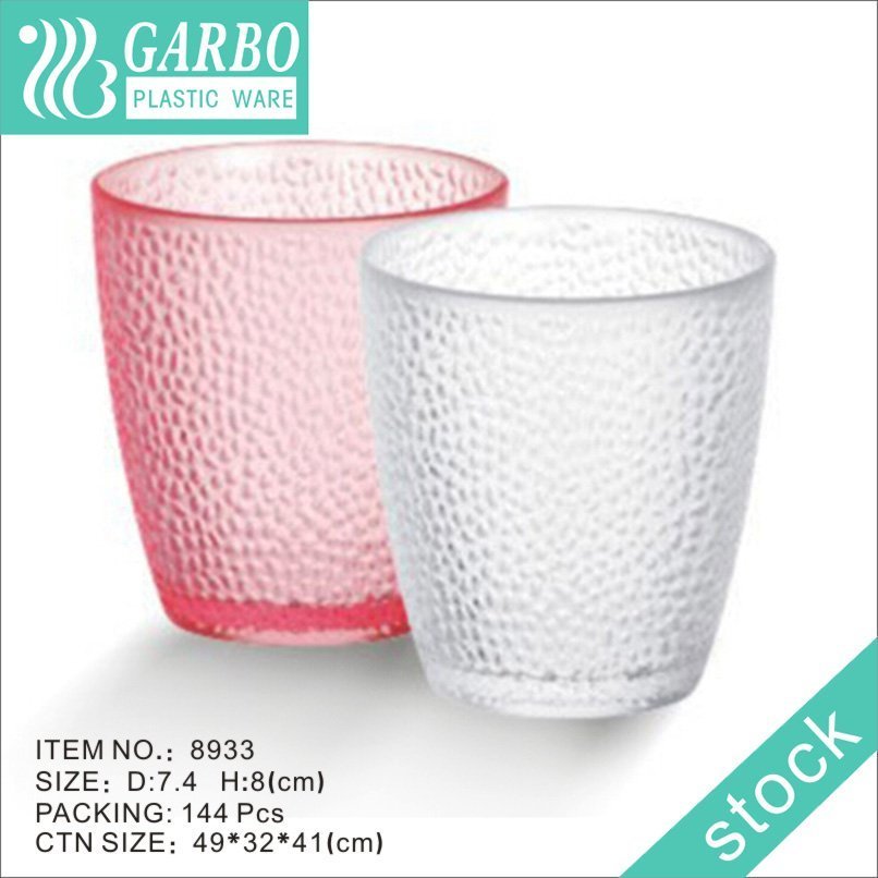 Garbo all purpose clear drinking glass cup polycarbonate circle design