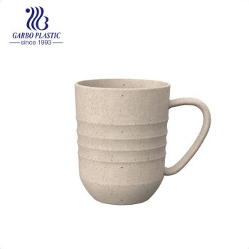 Promotion cheap factory unbreakable wheat straw coffee mug with handle 11oz