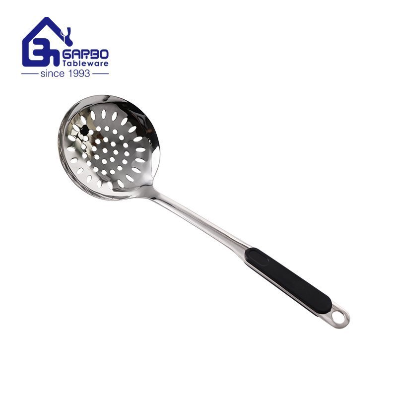 Factory Promotion Price Heat Resistant 201ss  with Red Plastic Handle Soup Ladle