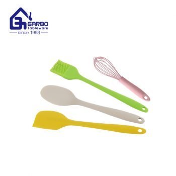 High Quality colorful children kitchen utensils set Kids  Baking Gift Set Silicone Cooking Tools