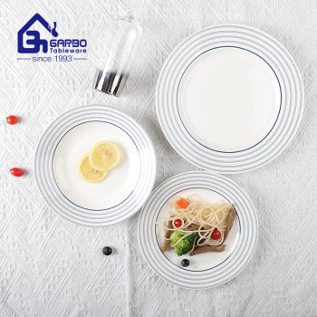 8.27inch new bone china plate for wholesale