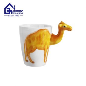 Wholesale decorative gift souvenir camel shape ceramic coffee cup