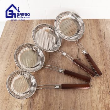 Stainless Steel Kitchen Colander Set Superior Quality Wholesale Fine Mesh Strainer Basket Colander Set With Plastic Handle