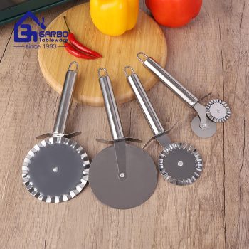 Buy Small MOQ Fast Delivery Silver Pizza Cutter With The Best Price in China