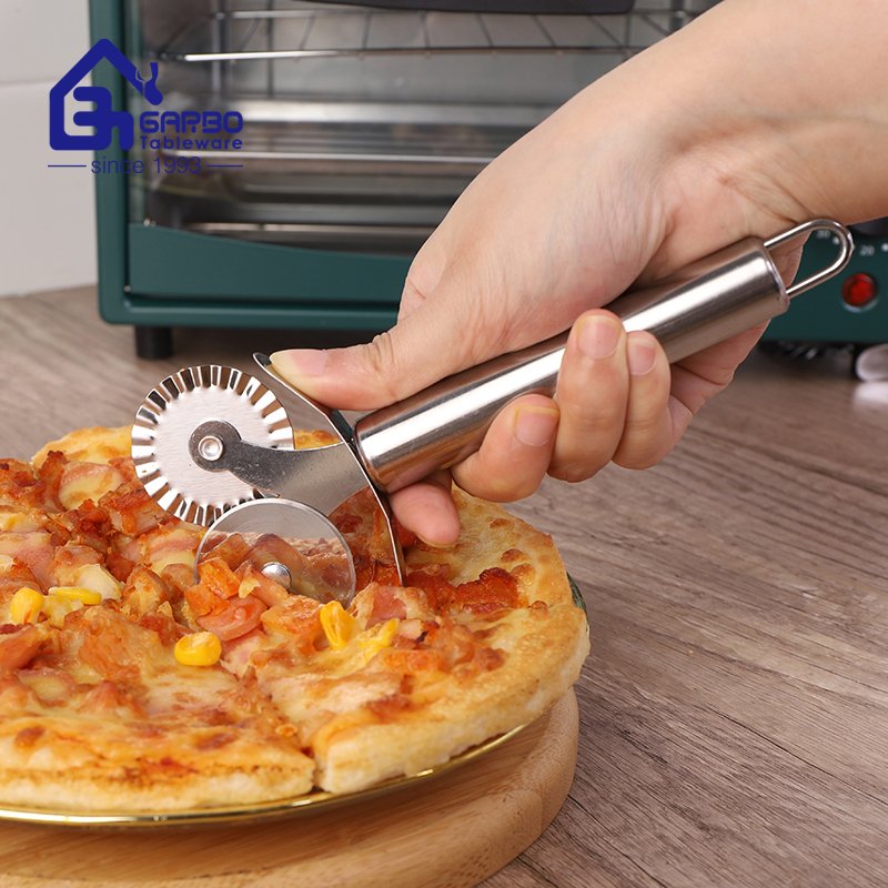 Buy Small MOQ Fast Delivery Silver Pizza Cutter With The Best Price in China