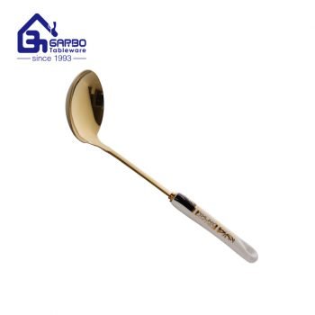 Factory Direct Sales Ceramic Handel New Designs 201ss Soup Spoon