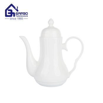 1400ml New bone china Arabic style teapot custom restaurant dinnerware