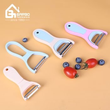 Ergonomic Non-Slip Handle and Sharp Blade Stock Kitchen Peeler