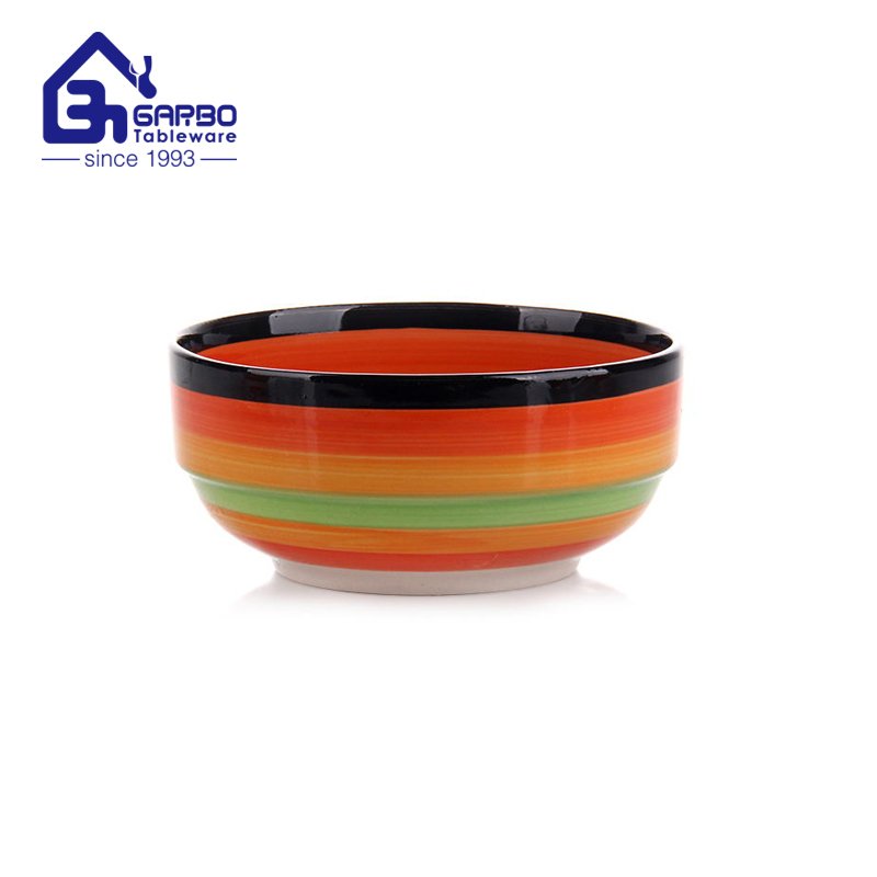 Full color print ceramic soup bowl stoneware kitchen tableware dinnerware